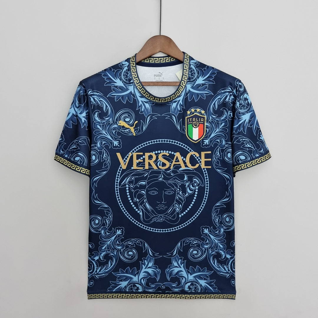 Camiseta Retro Italia Azul 2022 - frente