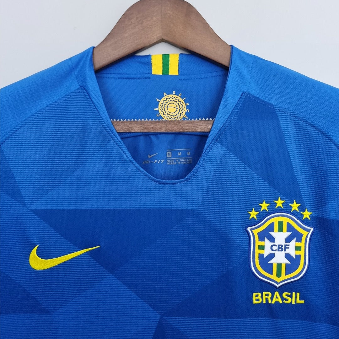 Camiseta Retro Brasil Visita 2018 - espalda