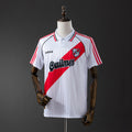 Camiseta Retro River Plate Local Negra y Gris Claro 95/96 - frente