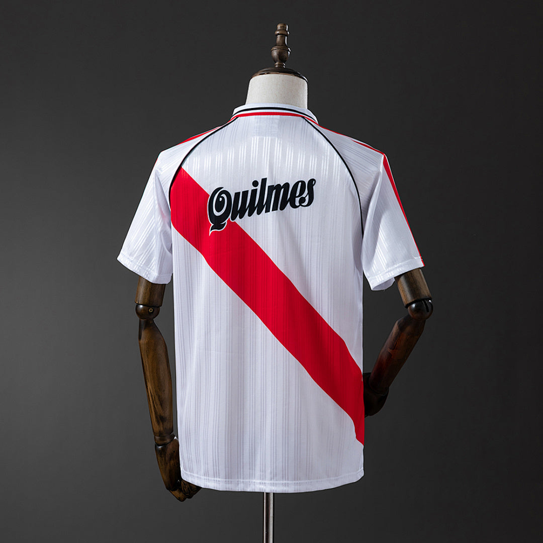 Camiseta Retro River Plate Local Roja y Negra 95/96 - espalda
