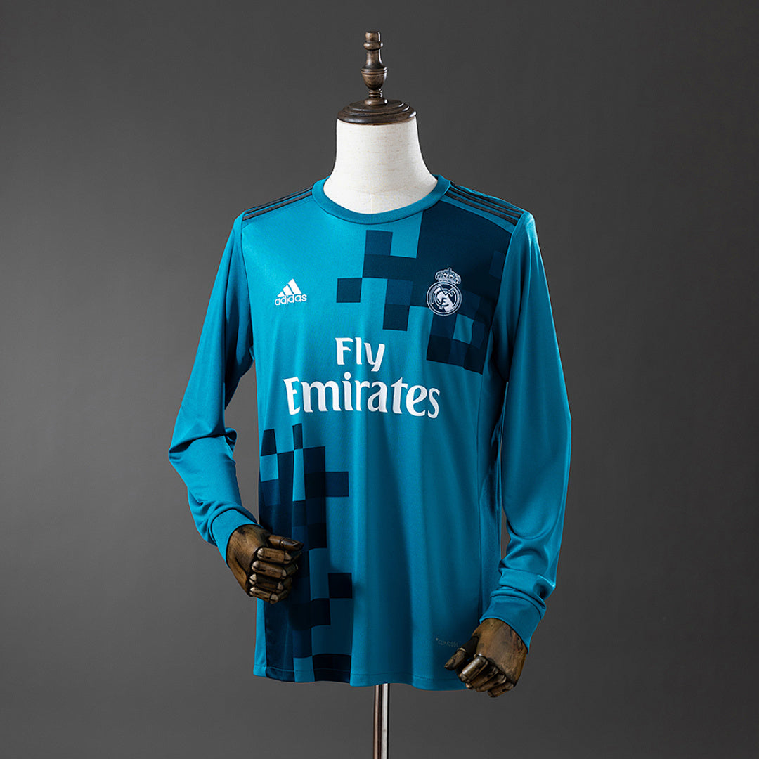 Camiseta Retro Real Madrid Tercera Manga Larga 17/18 - frente