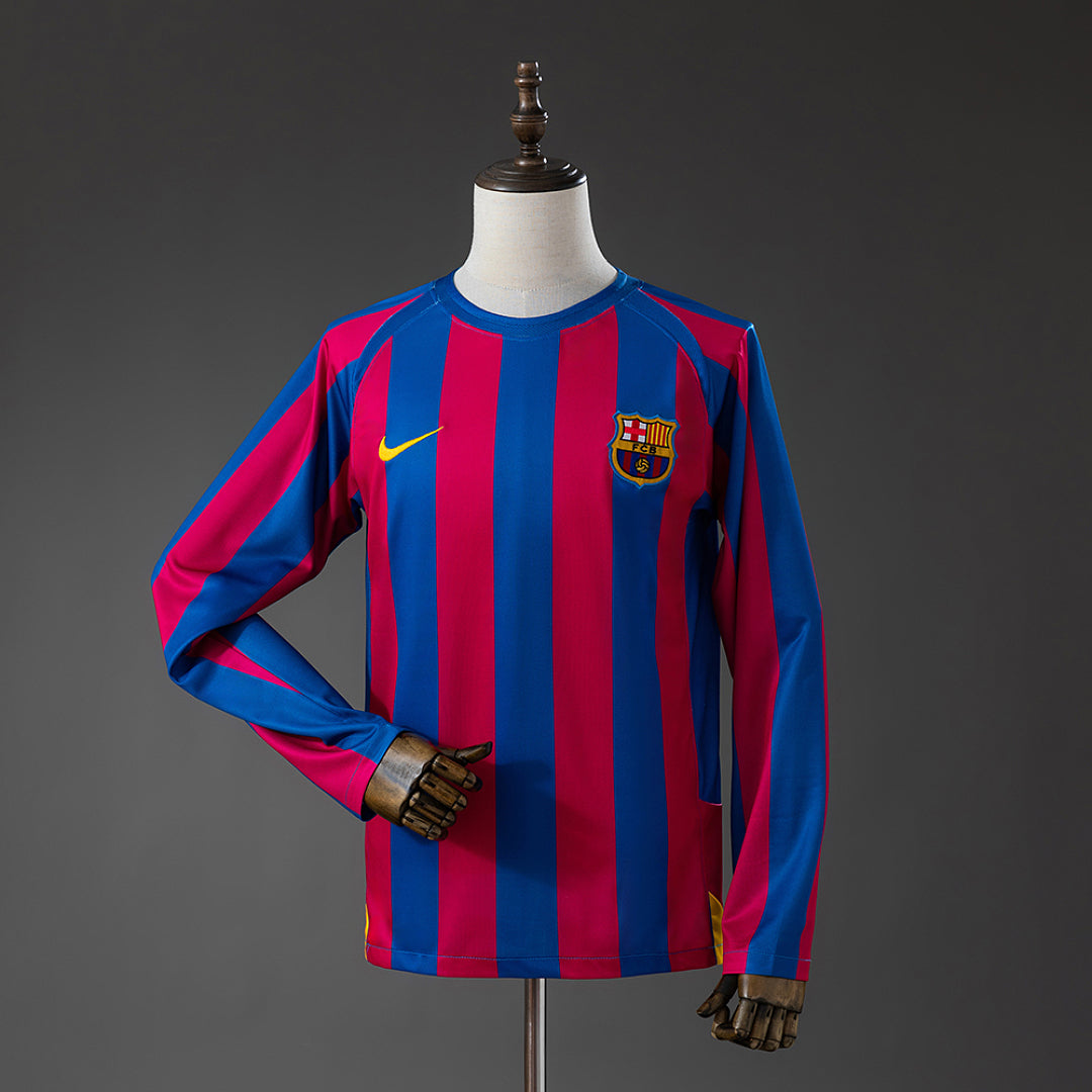 Camiseta Retro FC Barcelona Local Manga Larga 05/06 - frente