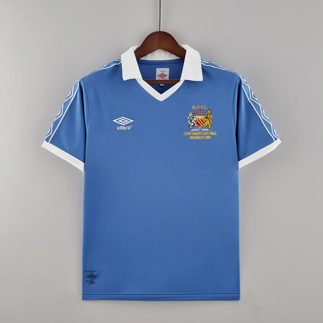 Camiseta Retro Manchester City Local 81/82 - frente