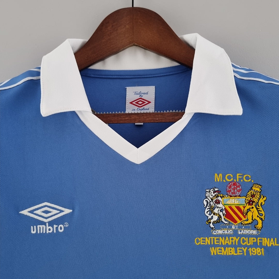 Camiseta Retro Manchester City Local 81/82 - espalda