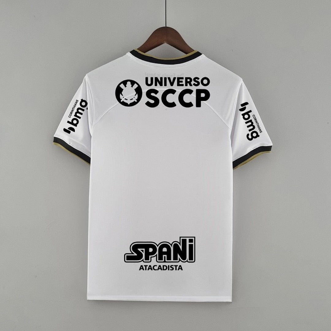 Camiseta Retro Corinthians Local Con Sponsors 22/23 - espalda