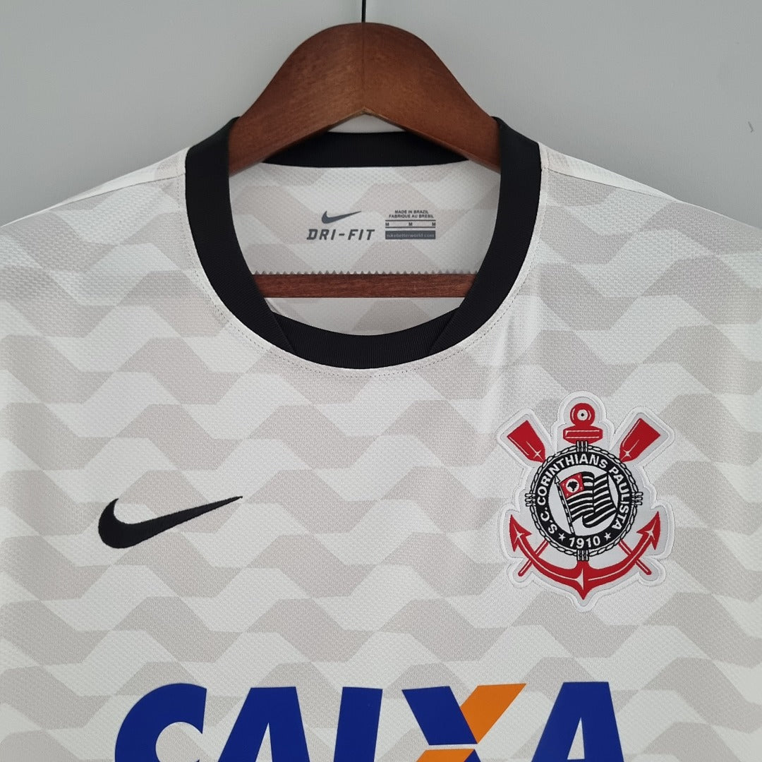 Camiseta Retro Corinthians Local Morada y Gris Claro 2012 - espalda