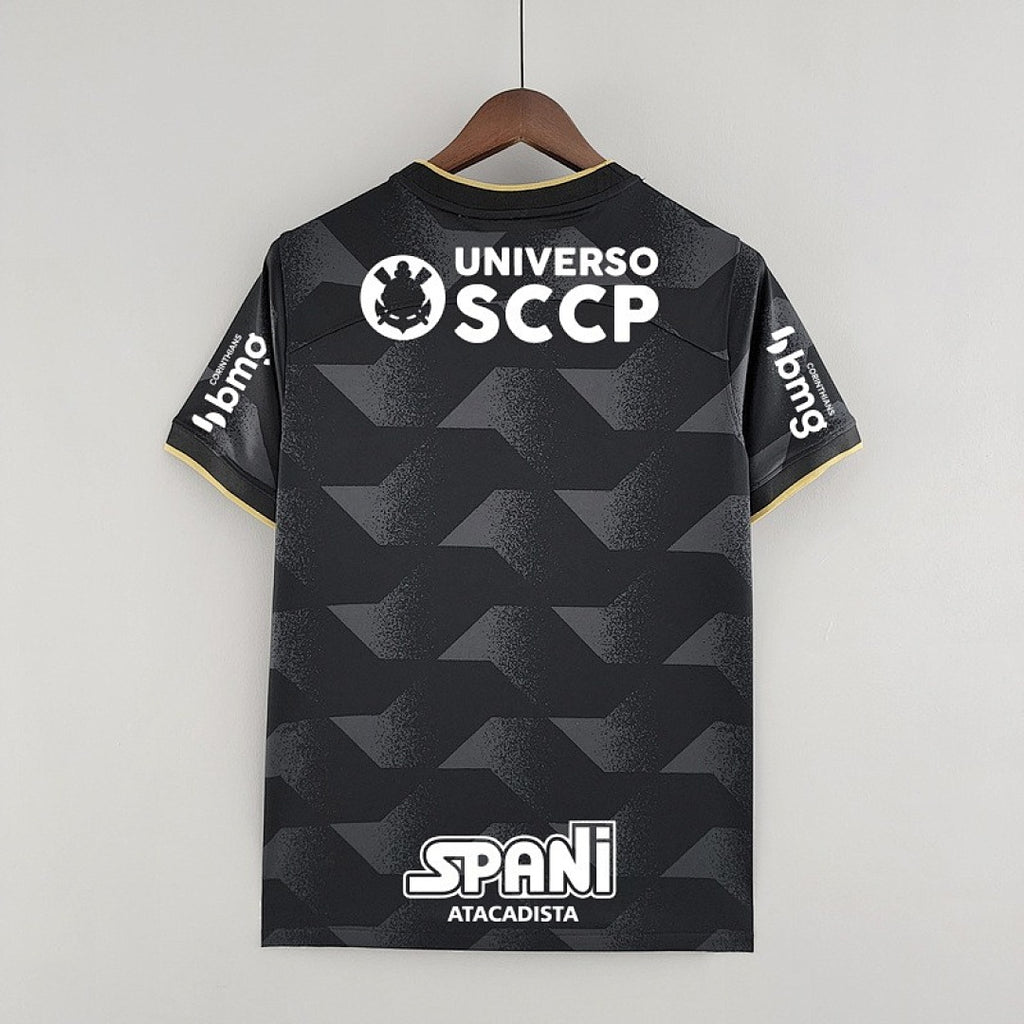 Camiseta Retro Corinthians Visita Con Sponsors 22/23 - espalda