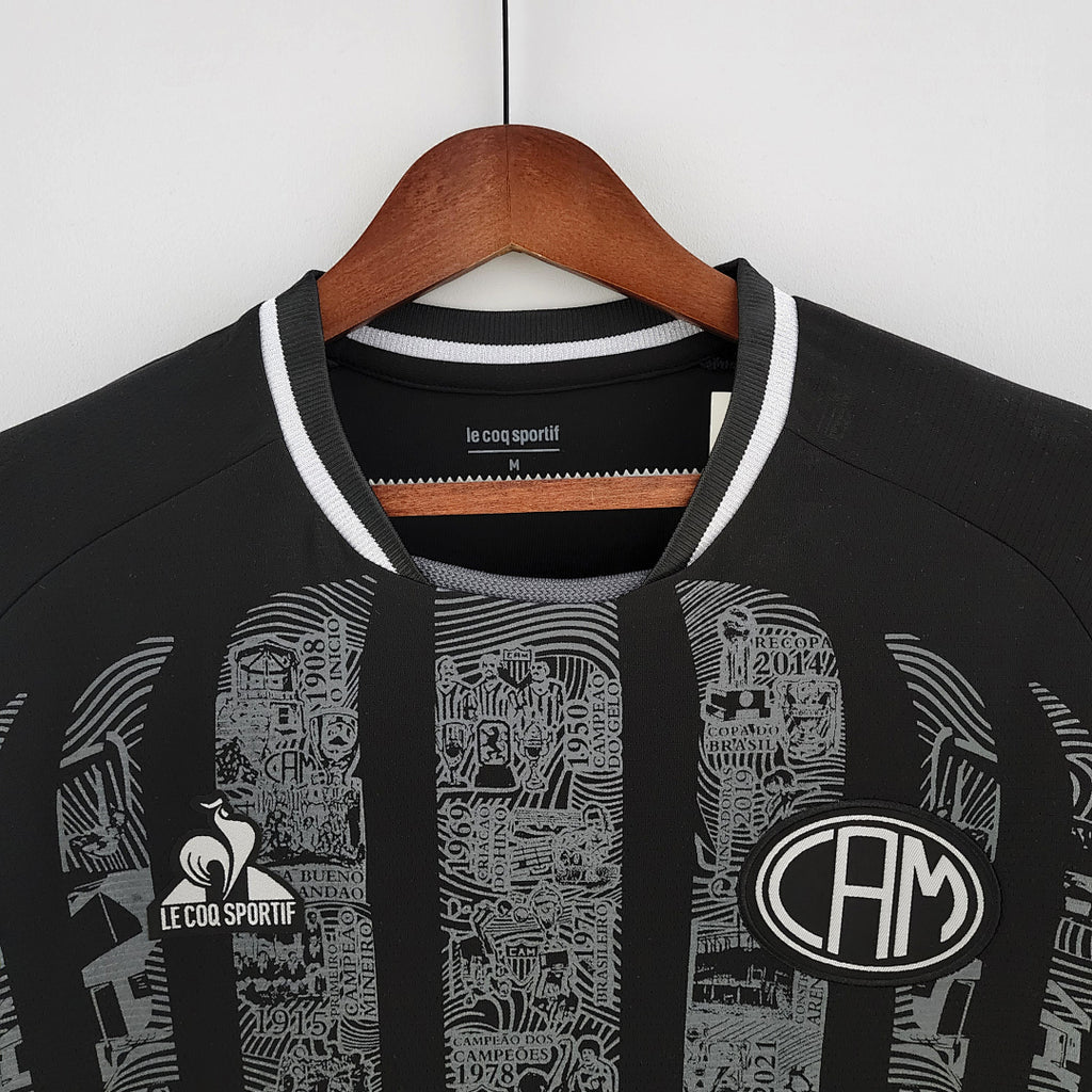 Camiseta Retro Atlético Mineiro Negra Edición Especial 22/23 - espalda