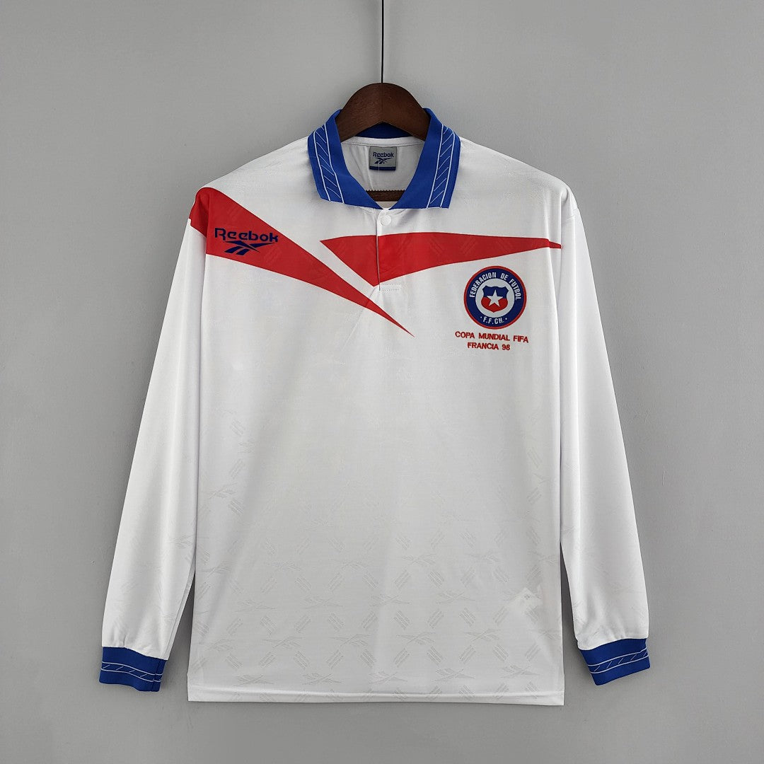 Camiseta Retro Chile Visita Manga Larga 1998 - frente