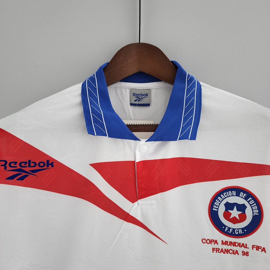 Camiseta Retro Chile Visita Manga Larga 1998 - espalda