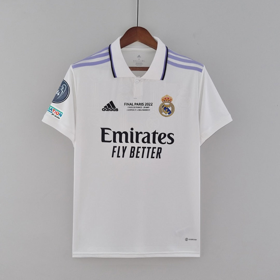 Camiseta Retro Real Madrid Local Gris Claro 22/23 - frente