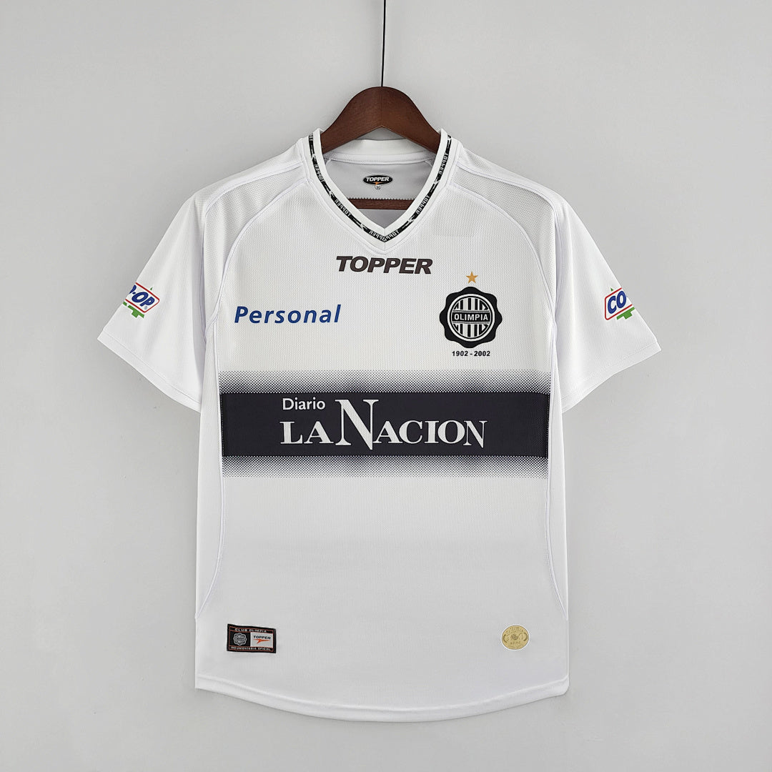 Camiseta Retro Olimpia Local 2002 - frente