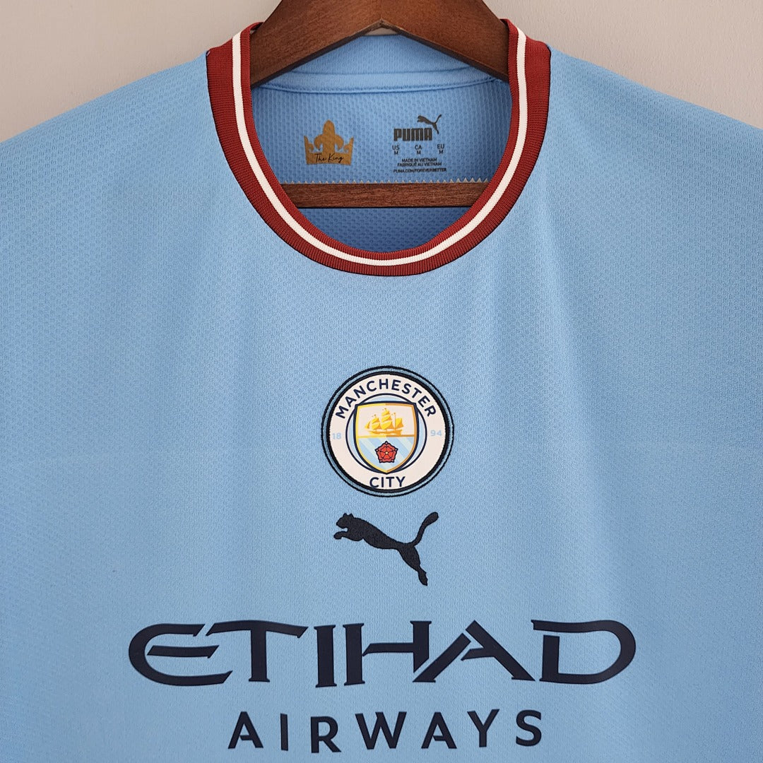 Camiseta Retro Manchester City Local 22/23 - espalda