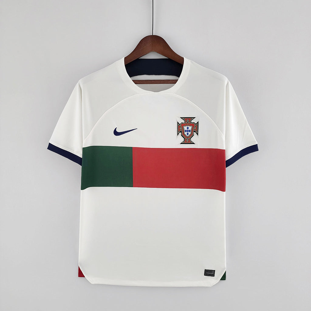 Camiseta Retro Portugal Visita Mundial 2022 - frente