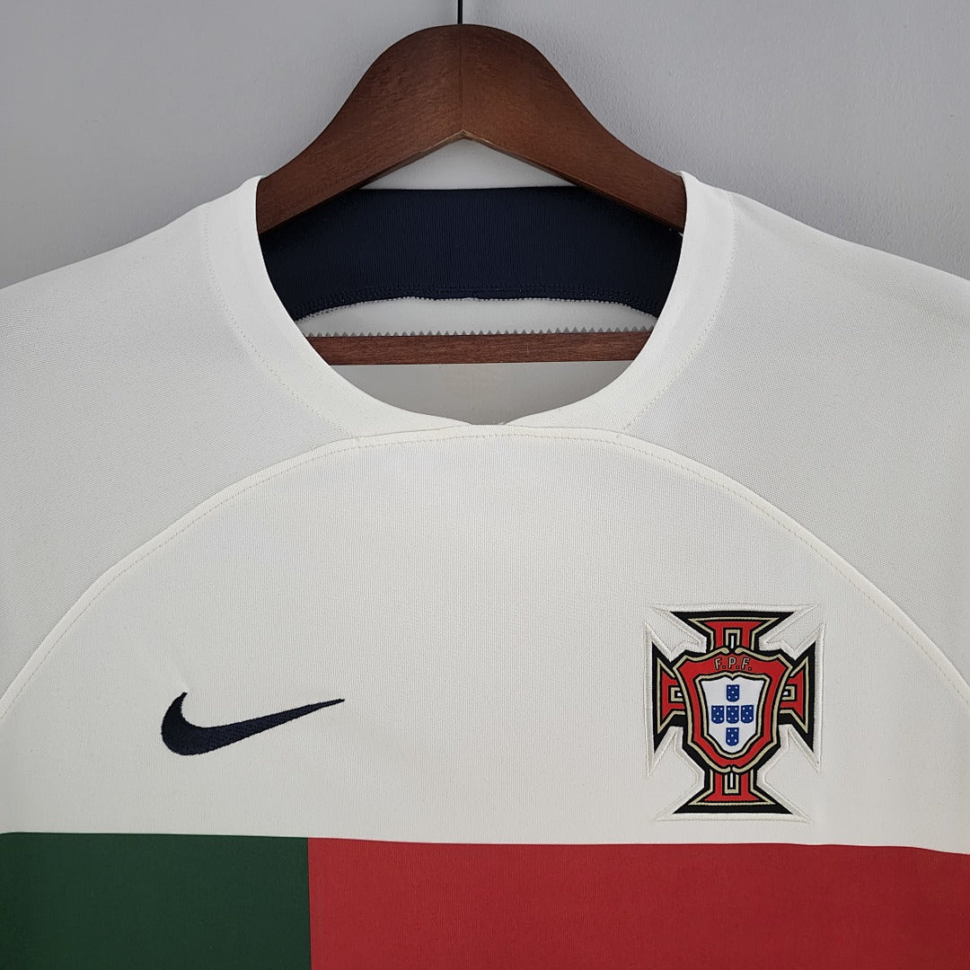Camiseta Retro Portugal Visita Mundial 2022 - espalda