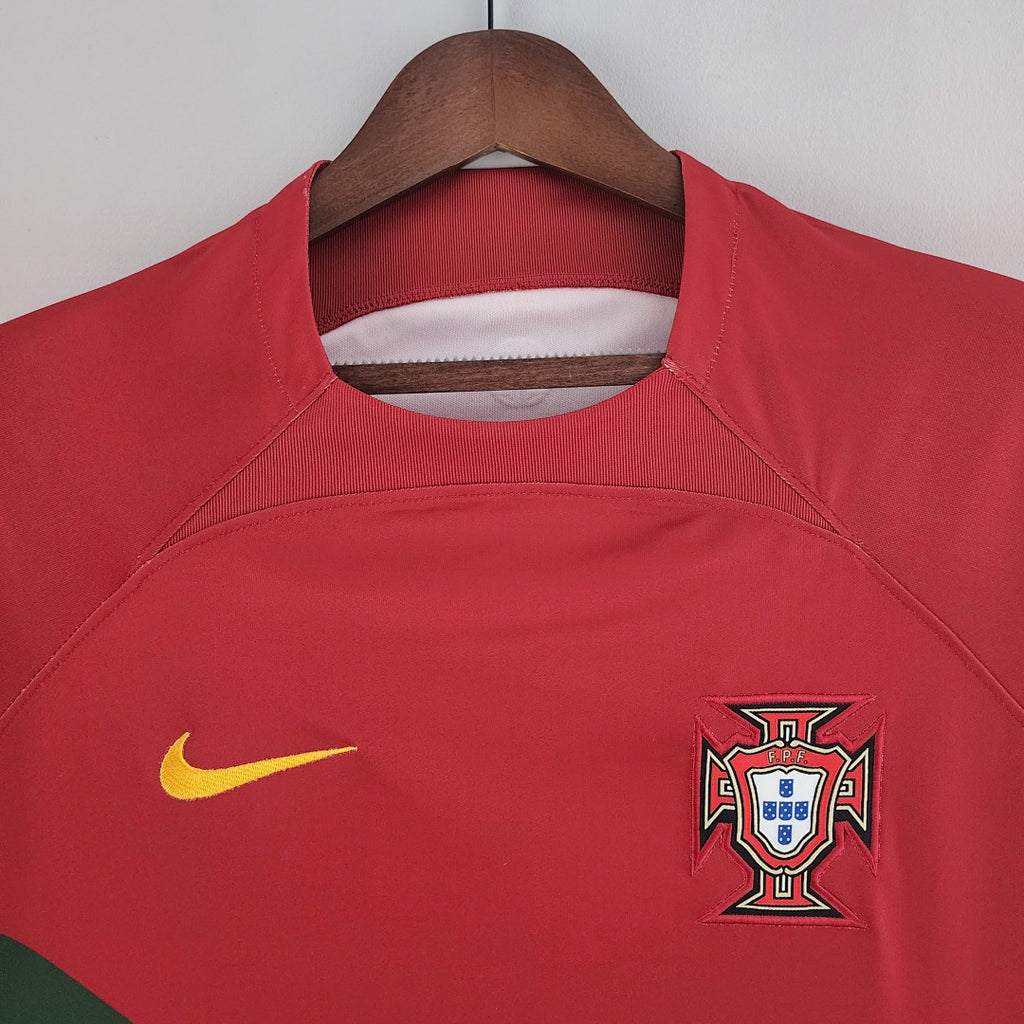 Camiseta Retro Portugal Local Mundial 2022 - espalda