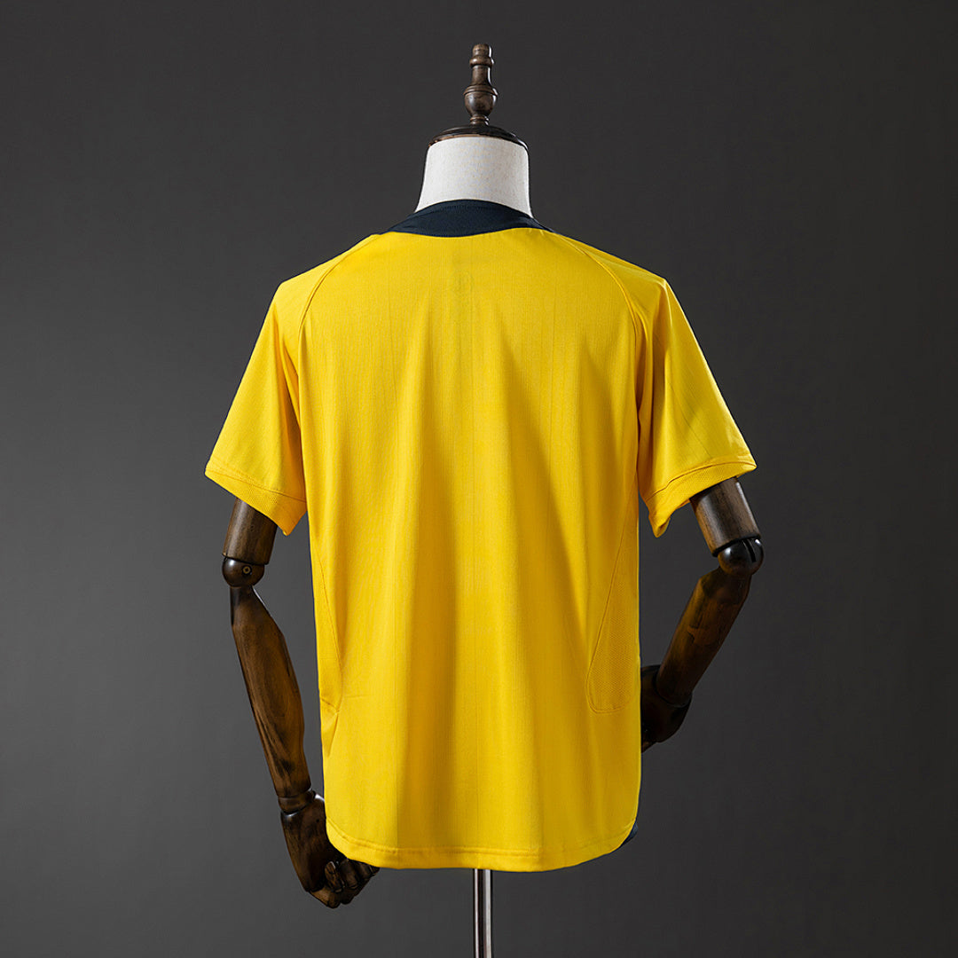 Camiseta Retro Arsenal Visita Amarilla y Negra 03/05 - espalda