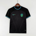 Camiseta Retro Brasil Negra Negra 2022 - frente