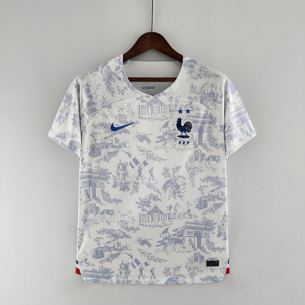 Camiseta Retro Francia Visita Mundial 2022 - frente