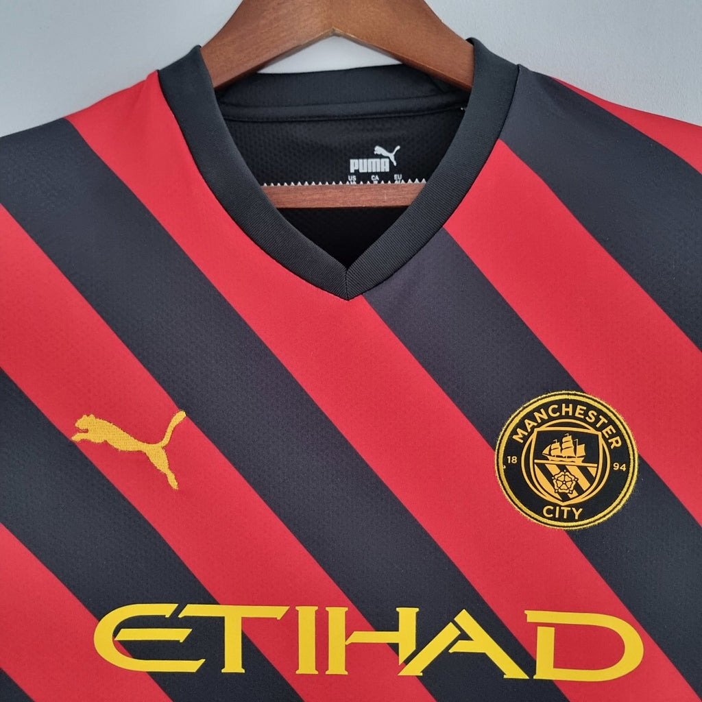 Camiseta Retro Manchester City Visita 22/23 - espalda