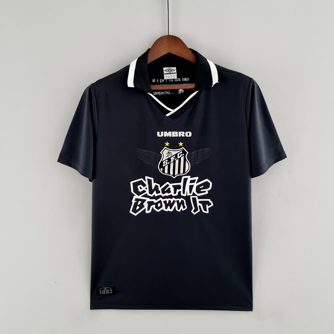 Camiseta Retro Santos Negra 22/23 - frente
