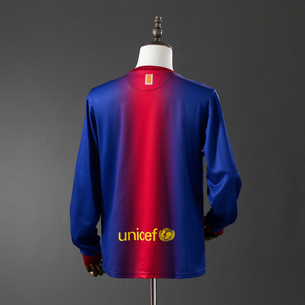 Camiseta Retro FC Barcelona Local Manga Larga 12/13 - espalda