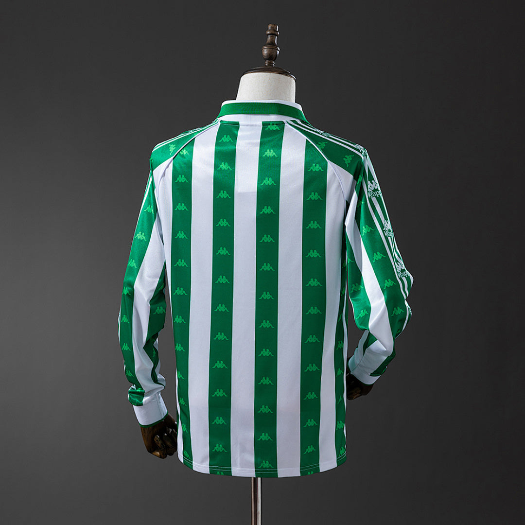 Camiseta Retro Real Betis Local Manga Larga 95/97 - espalda