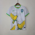 Camiseta Retro Brasil Blanca Edición Especial 2022 - frente