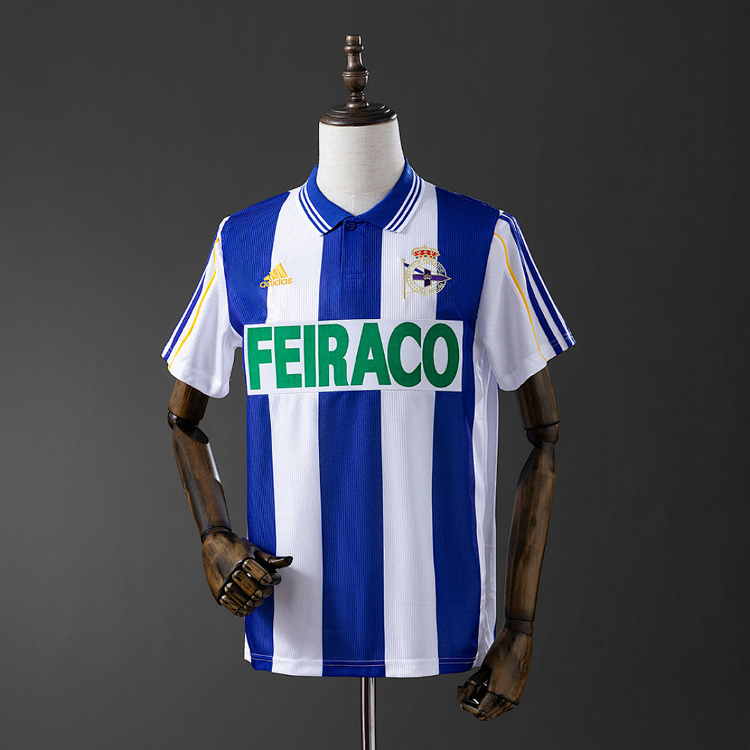 Camiseta Retro Deportivo La Coruña Local 99/00 - frente