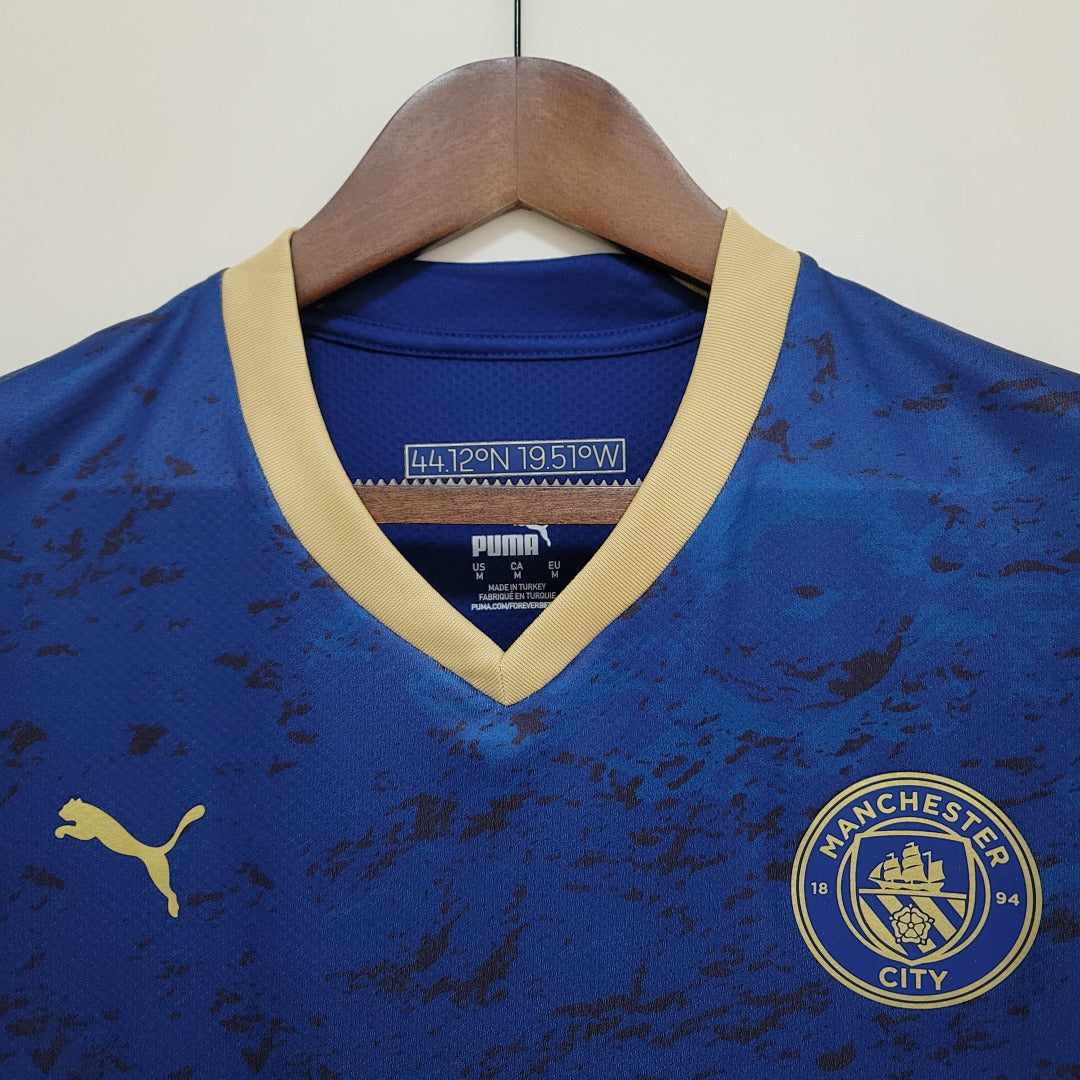 Camiseta Manchester City Azul 2023/24 - espalda