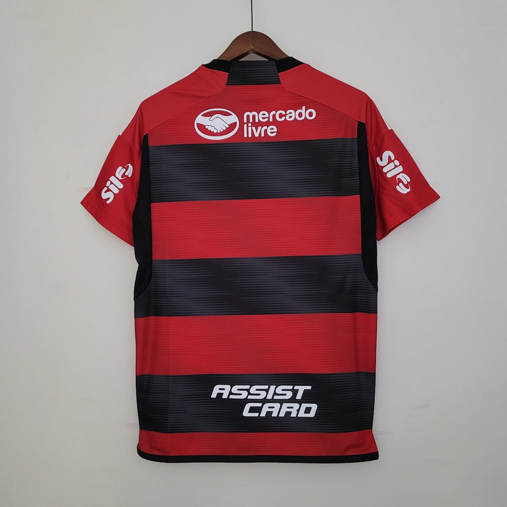 Camiseta Flamengo Local Con Sponsors 2023/24 - espalda