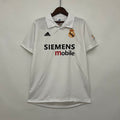 Camiseta Retro Real Madrid Local Gris Claro y Gris 02/03 - frente