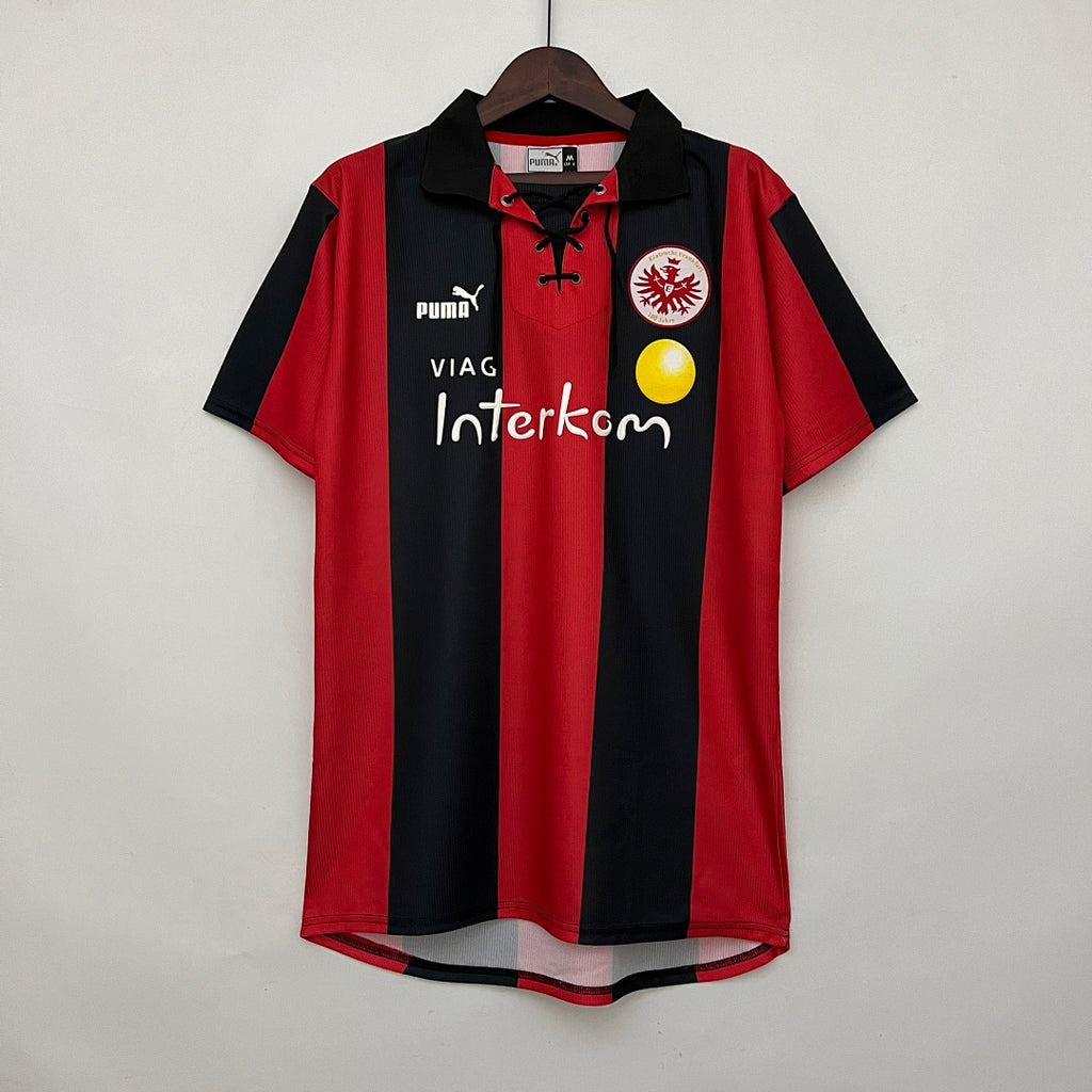 Camiseta Retro Eintracht Frankfurt Local 100º Aniversario 98/00 - frente