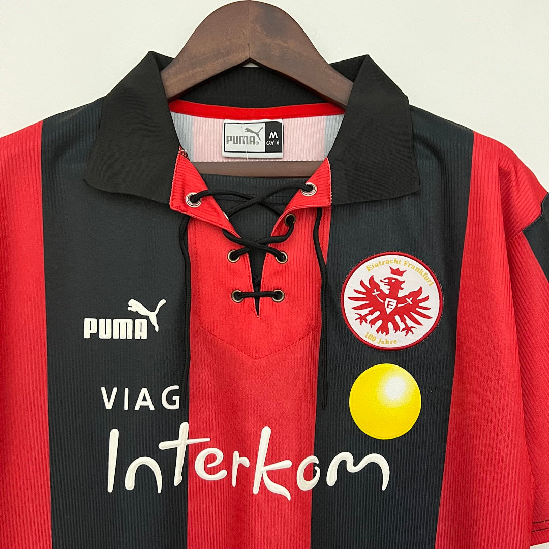 Camiseta Retro Eintracht Frankfurt Local 100º Aniversario 98/00 - espalda