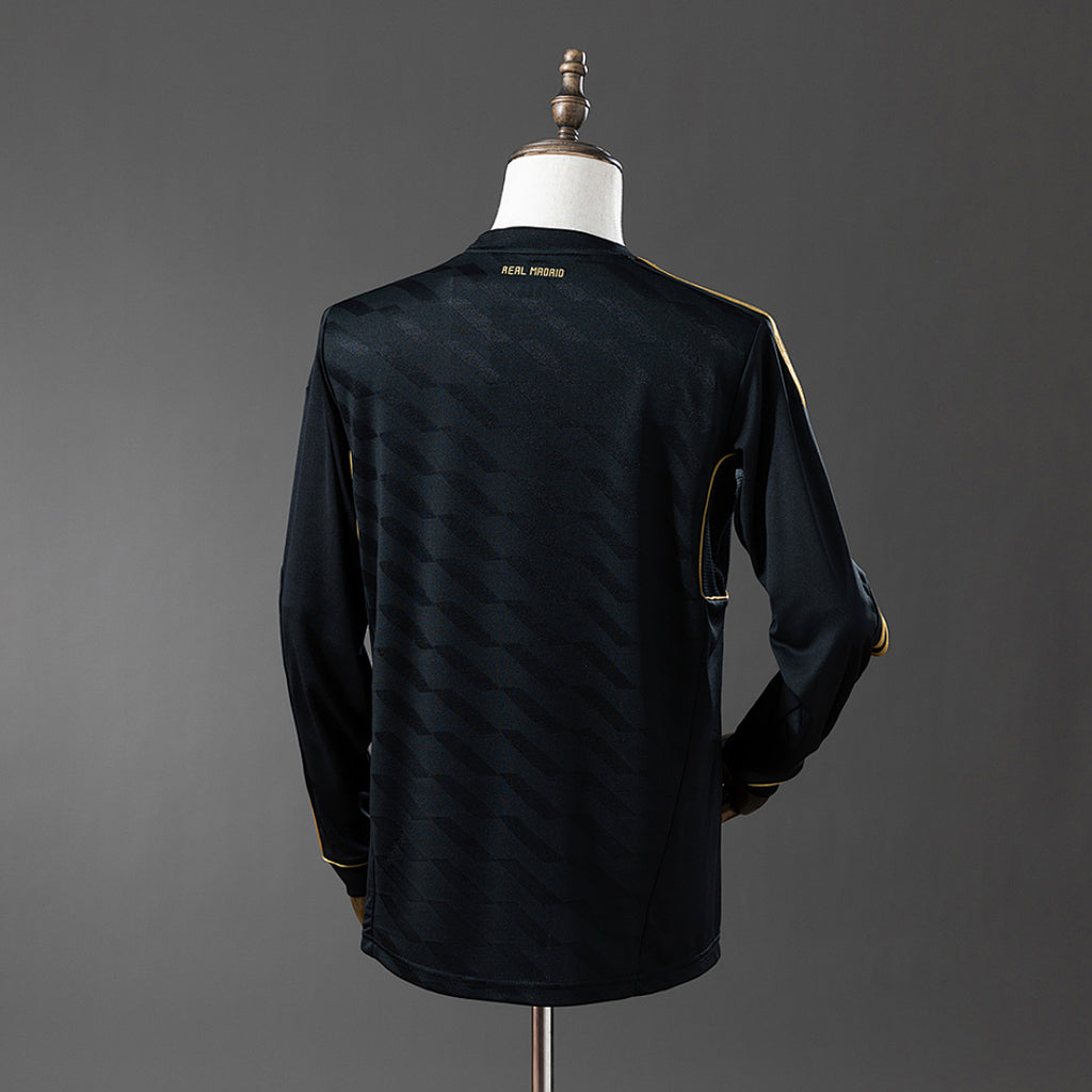 Camiseta Retro Real Madrid Visita Manga Larga 11/12 - espalda