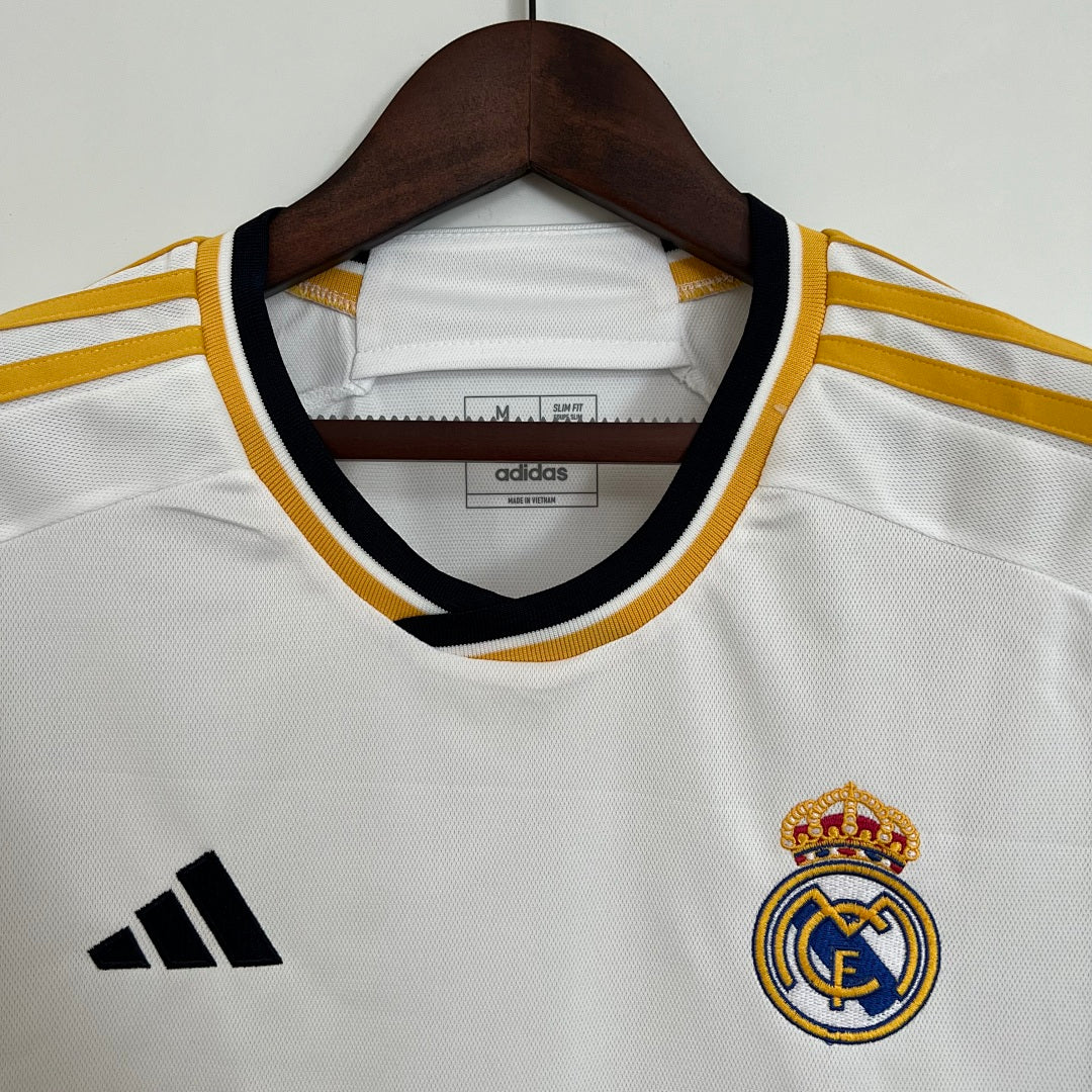 Camiseta Real Madrid Local Gris Claro y Gris 2023/24 - espalda