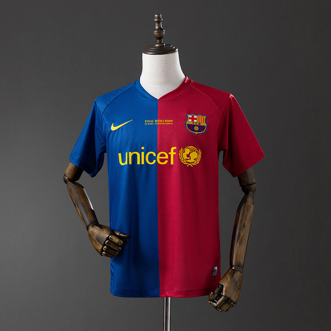 Camiseta Retro FC Barcelona Local Champions League 08/09 - frente
