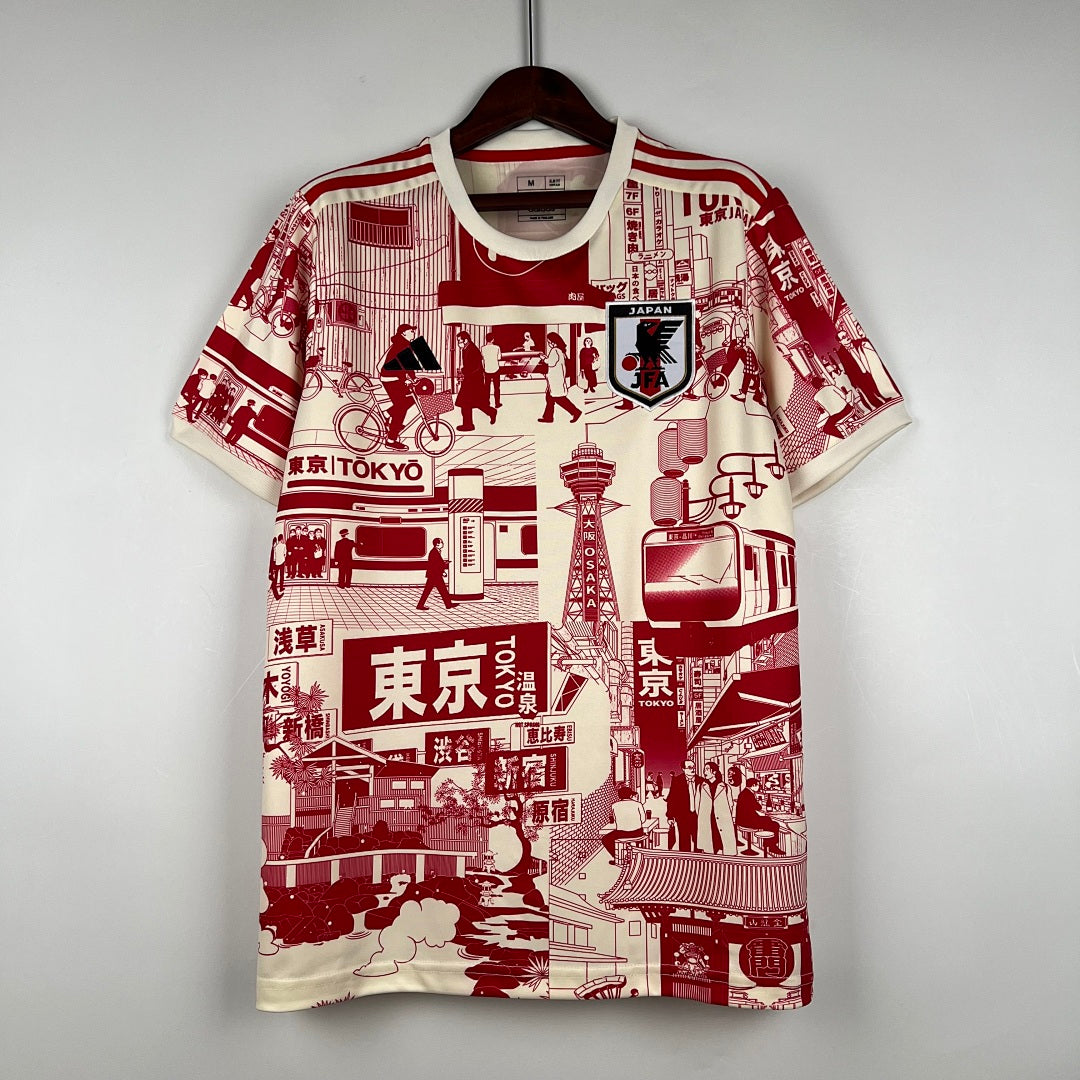 Camiseta Japón Naranja y Burdeos Edición Especial 2023 - frente