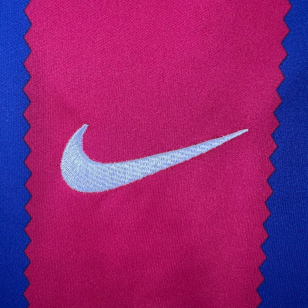 Camiseta FC Barcelona Local Burdeos y Azul Marino 2023/24 - espalda