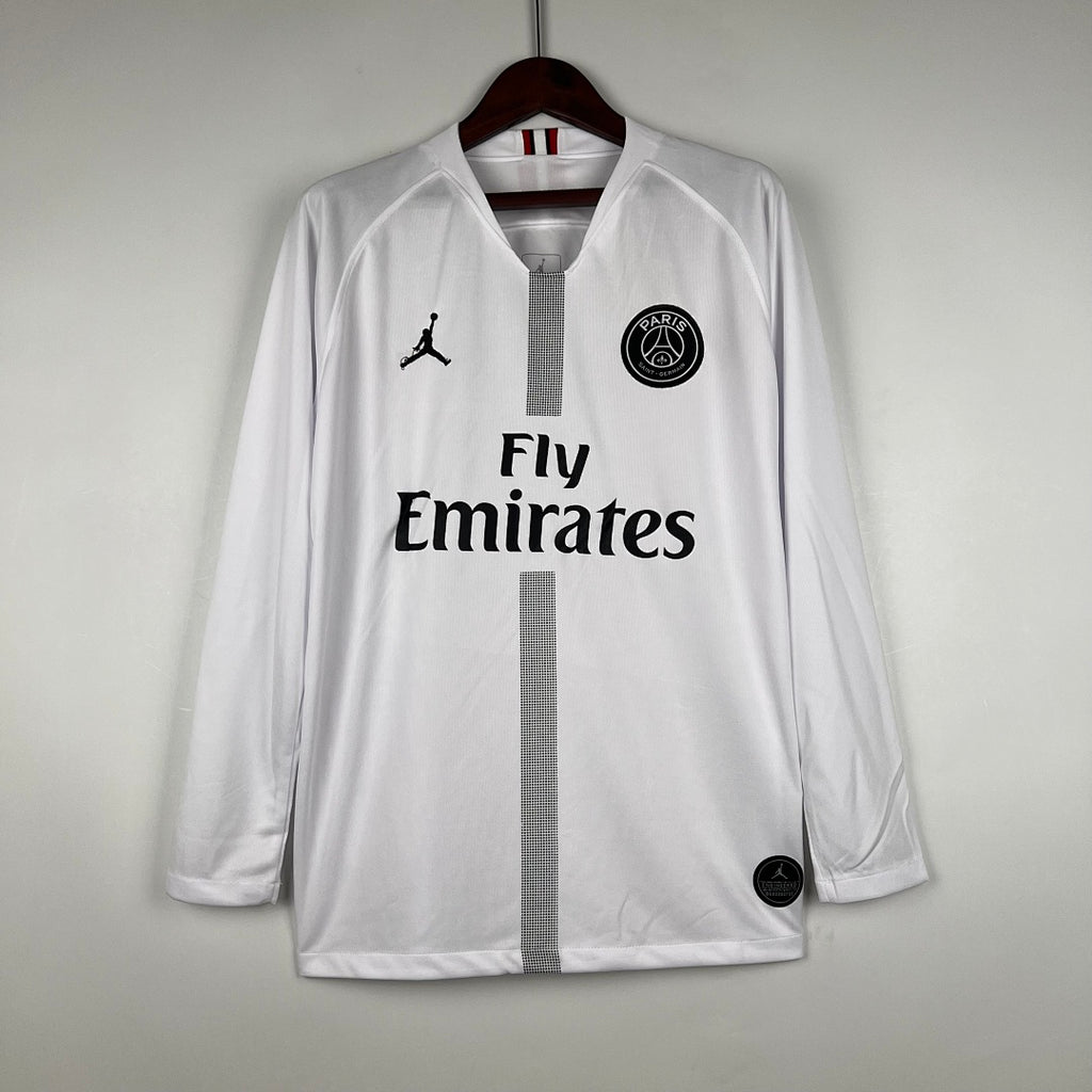 Camiseta Retro PSG Negra Manga Larga 18/19 - frente