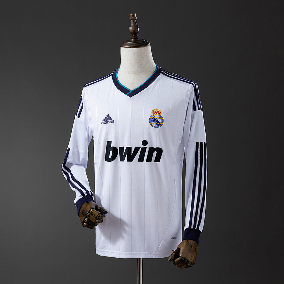 Camiseta Retro Real Madrid Local Manga Larga 12/13 - frente