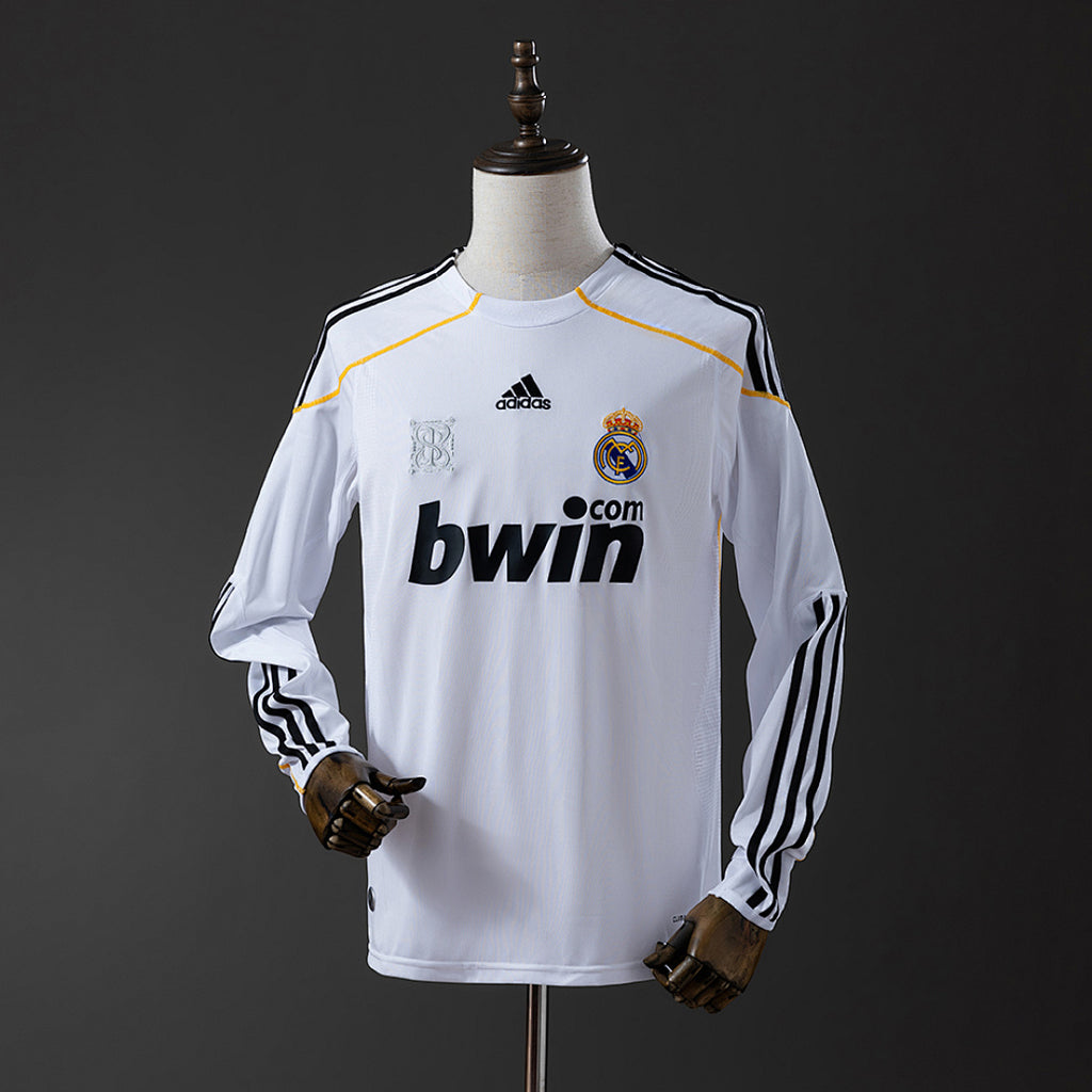 Camiseta Retro Real Madrid Local Manga Larga 09/10 - frente