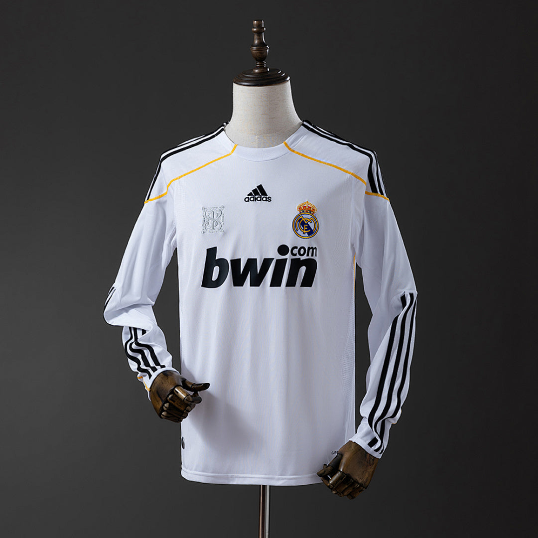 Camiseta Retro Real Madrid Local Manga Larga 09/10 - frente