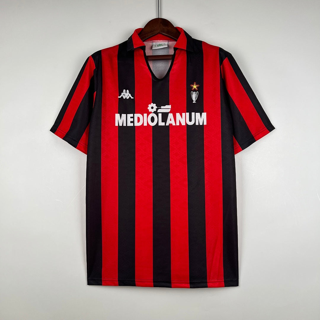Camiseta Retro AC Milan Local 89/90 - frente