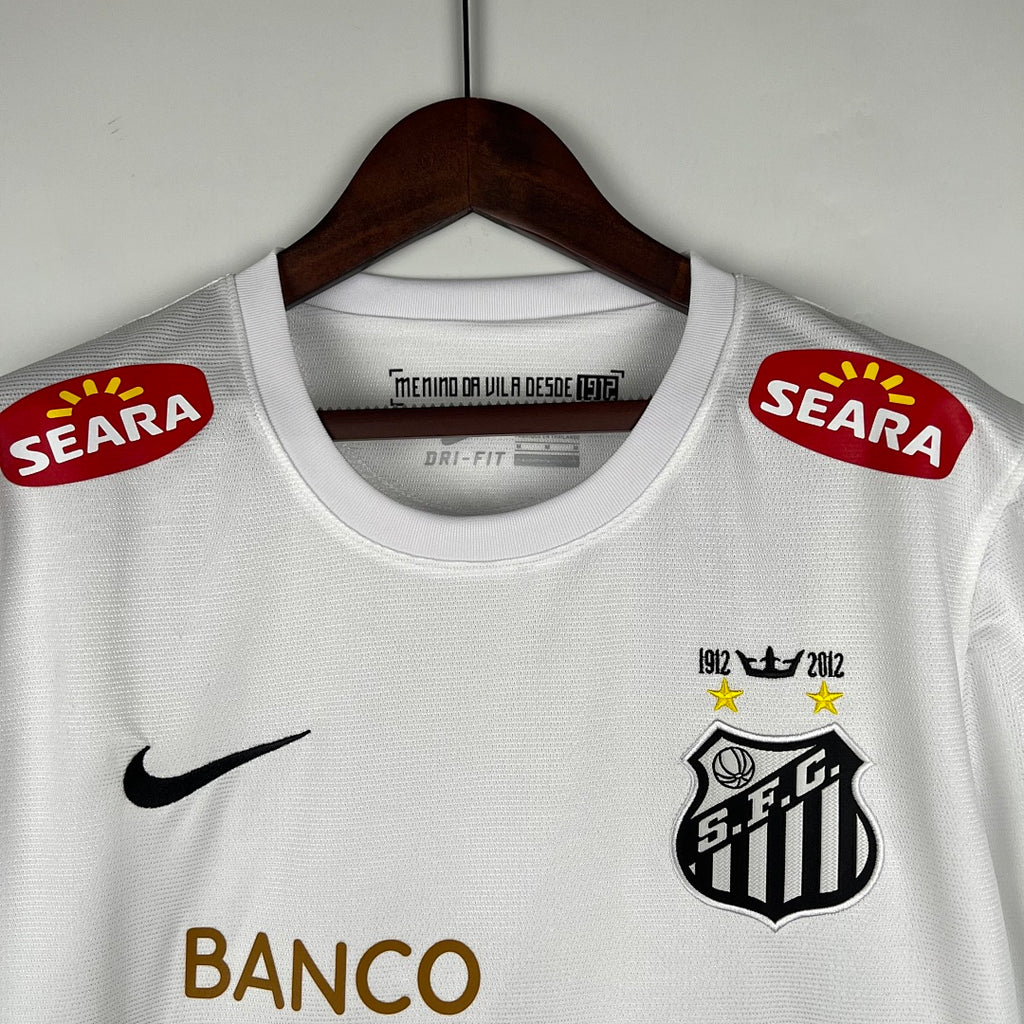 Camiseta Retro Santos Local 12/13 - espalda