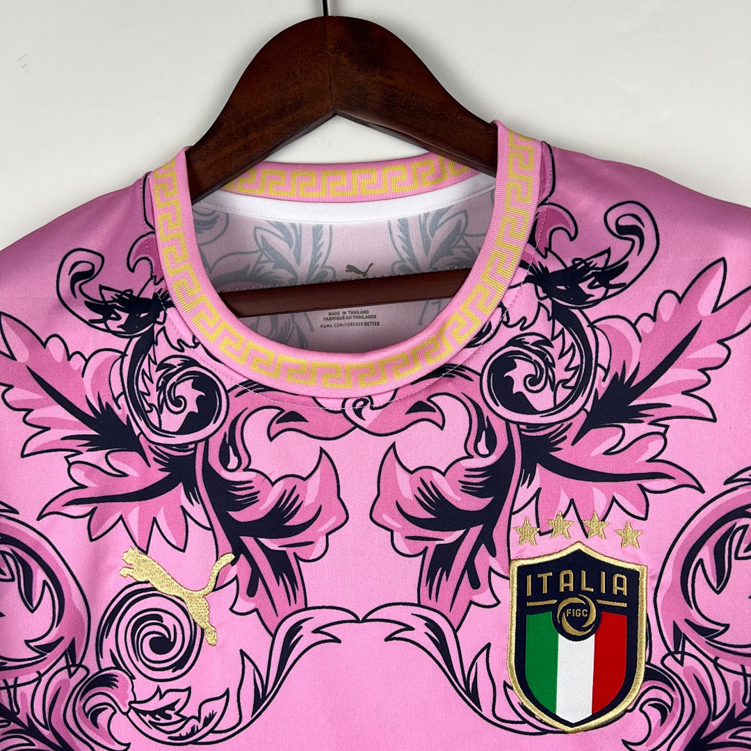 Camiseta Italia Rosada Edición Especial 2023/24 - espalda