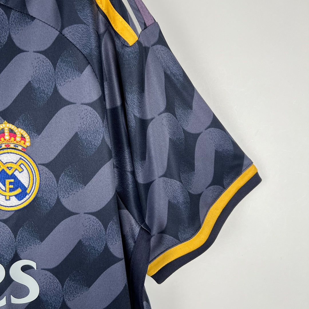 Camiseta Real Madrid Visita Azul Marino y Gris 2023/24 - espalda