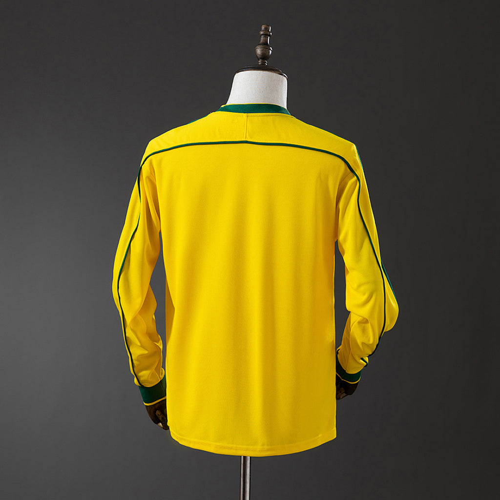 Camiseta Retro Brasil Local Manga Larga 1998 - espalda
