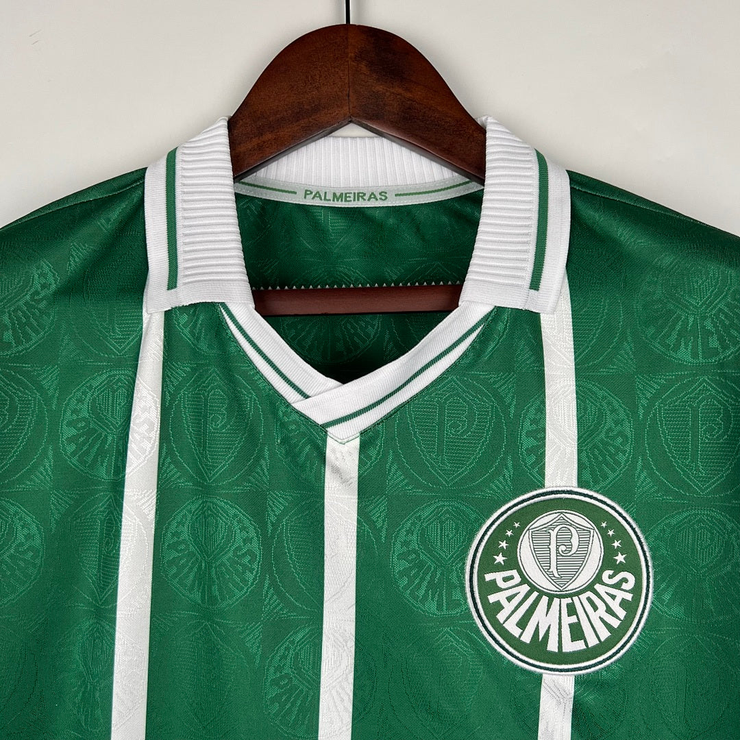 Camiseta Retro Palmeiras Local Manga Larga 1993 - espalda