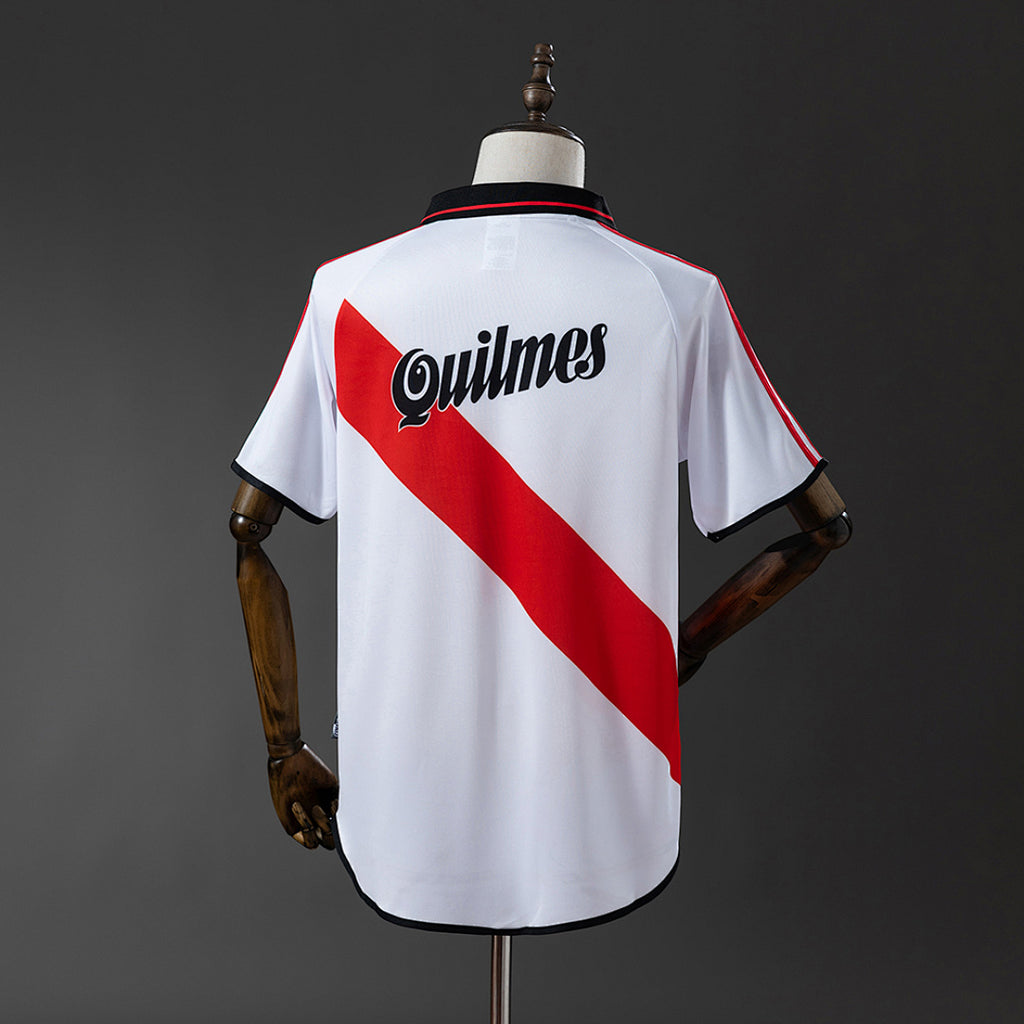 Camiseta Retro River Plate Local Roja y Negra 00/01 - espalda